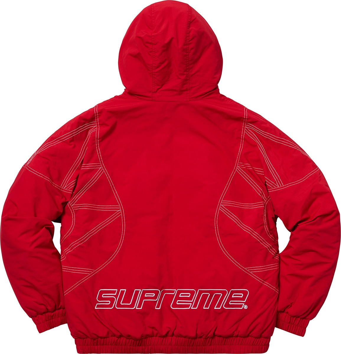 Zig Zag Stitch Puffy Jacket view 16